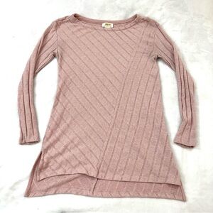 Maeve by Anthropologie Dusty Rose Ribbed Tunic Sweater Women’s XS
